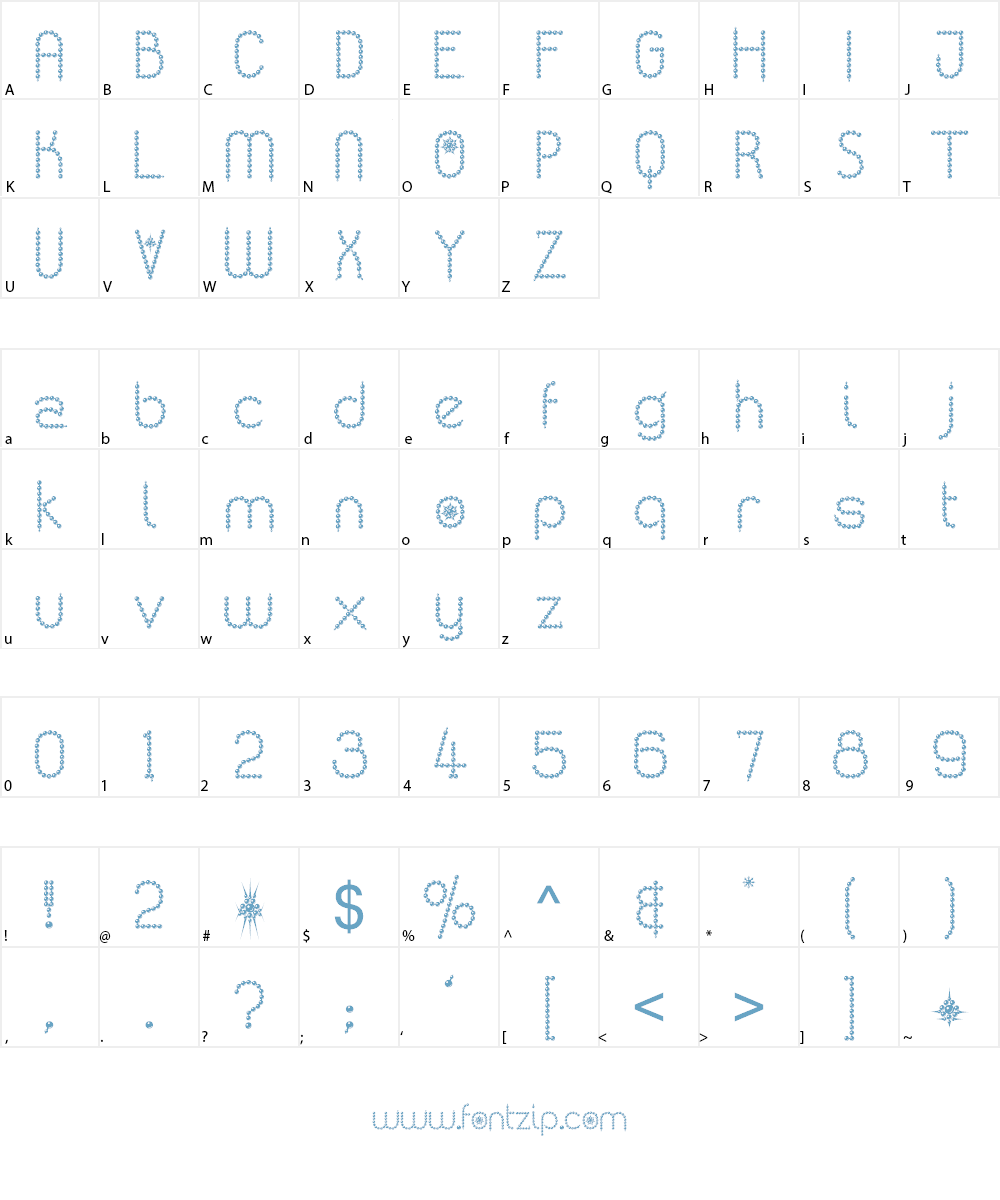 Kingthings Poppalok Font Character